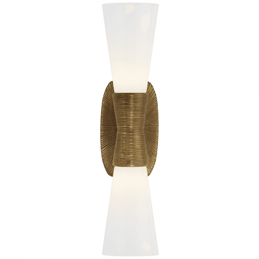 Visual Comfort Signature Utopia Small Double Bath Wall Sconce Gild
