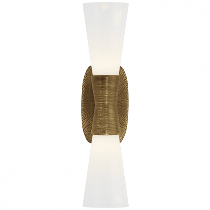 Visual Comfort Signature Utopia Small Double Bath Wall Sconce Gild