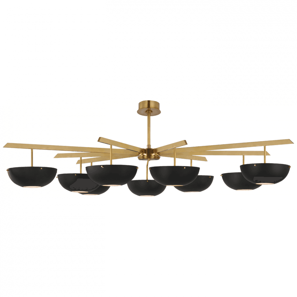 Visual Comfort Signature Valencia Grande Chandelier Polished Nickel