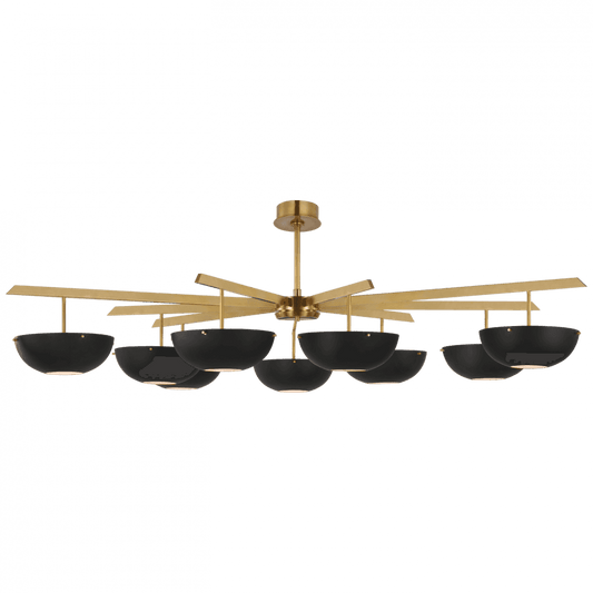Visual Comfort Signature Valencia Grande Chandelier Polished Nickel