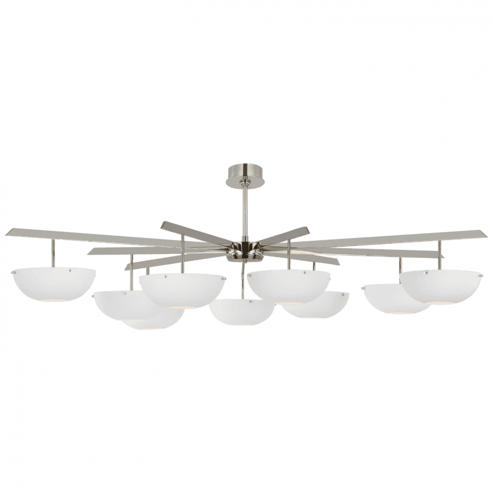 Visual Comfort Signature Valencia Grande Chandelier Hand-Rubbed Antique Brass