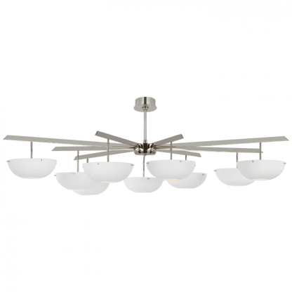 Visual Comfort Signature Valencia Grande Chandelier Hand-Rubbed Antique Brass