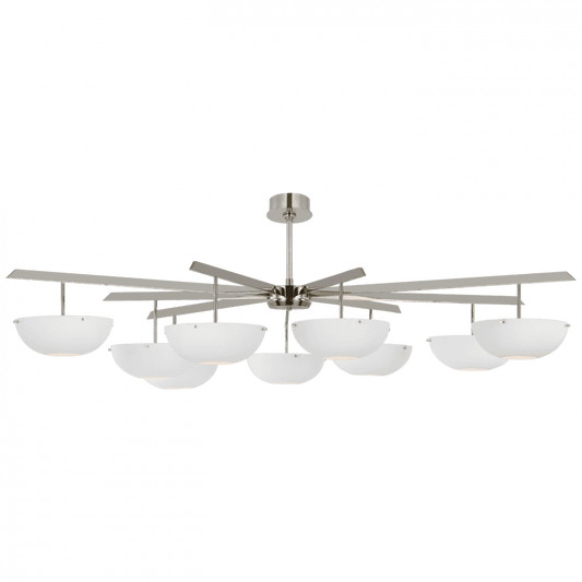 Visual Comfort Signature Valencia Grande Chandelier Hand-Rubbed Antique Brass