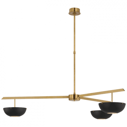 Visual Comfort Signature Valencia LED Extra Large Chandelier Hand-Rubbed Antique Brass