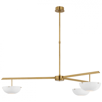 Visual Comfort Signature Valencia LED Extra Large Chandelier Hand-Rubbed Antique Brass