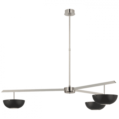 Visual Comfort Signature Valencia LED Extra Large Chandelier Polished Nickel