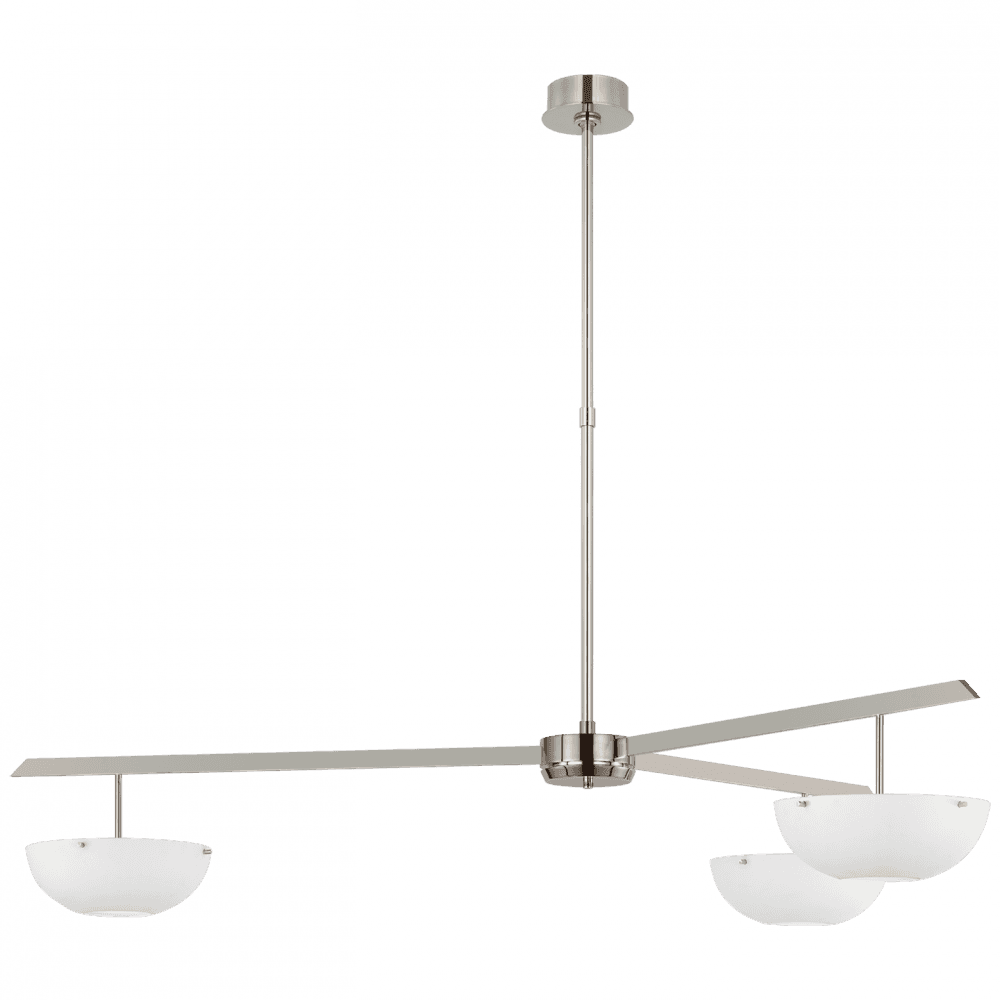Visual Comfort Signature Valencia LED Extra Large Chandelier Polished Nickel