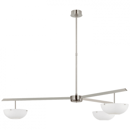 Visual Comfort Signature Valencia LED Extra Large Chandelier Polished Nickel