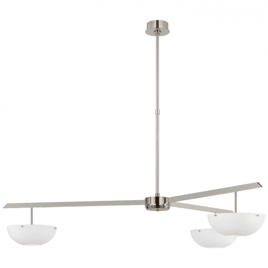 Visual Comfort Signature Valencia LED Extra Large Chandelier Polished Nickel