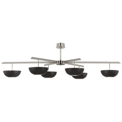 Visual Comfort Signature Valencia LED Grande Chandelier Polished Nickel