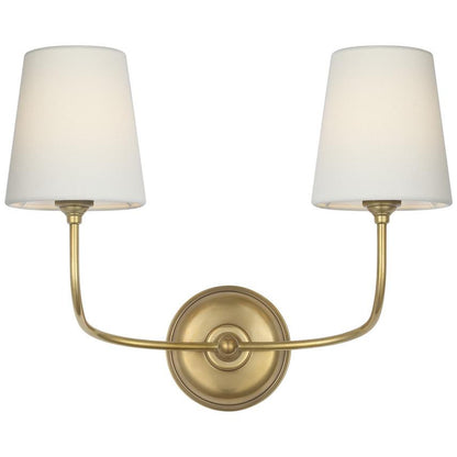 Visual Comfort & Co. Signature Collection Vendome 16" Cordless Double Sconce