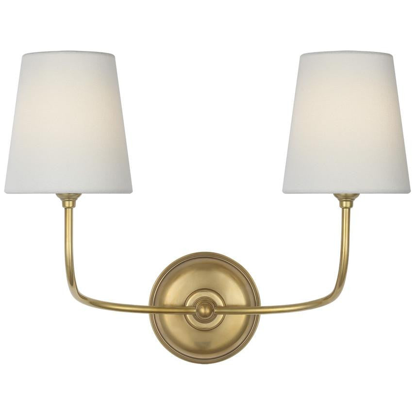 Visual Comfort & Co. Signature Collection Vendome 16" Cordless Double Sconce
