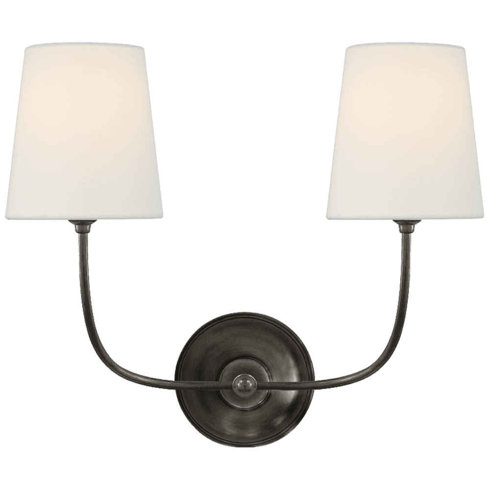 Visual Comfort Signature Vendome Double Sconce Bronze