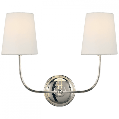 Visual Comfort Signature Vendome Double Sconce Polished Nickel