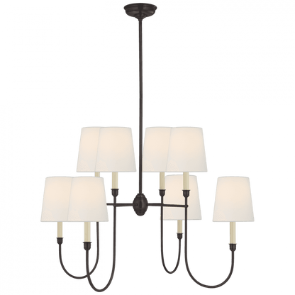 Visual Comfort Signature Vendome Large Chandelier Bronze