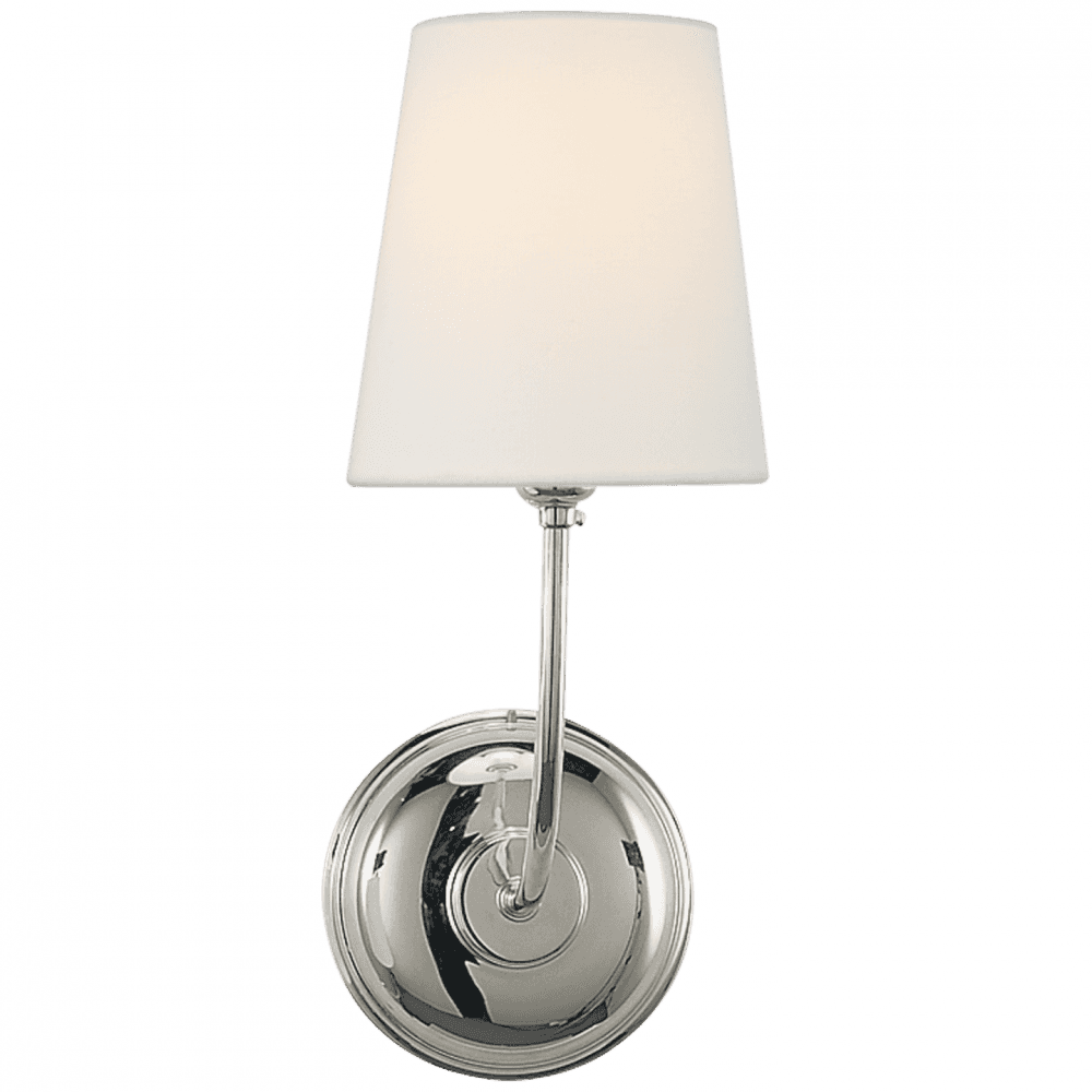 Visual Comfort Signature Vendome Single Sconce Polished Nickel
