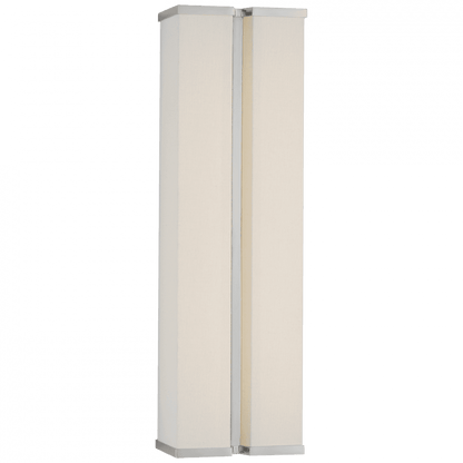 Visual Comfort Signature Vernet 18 Polished Nickel and Linen