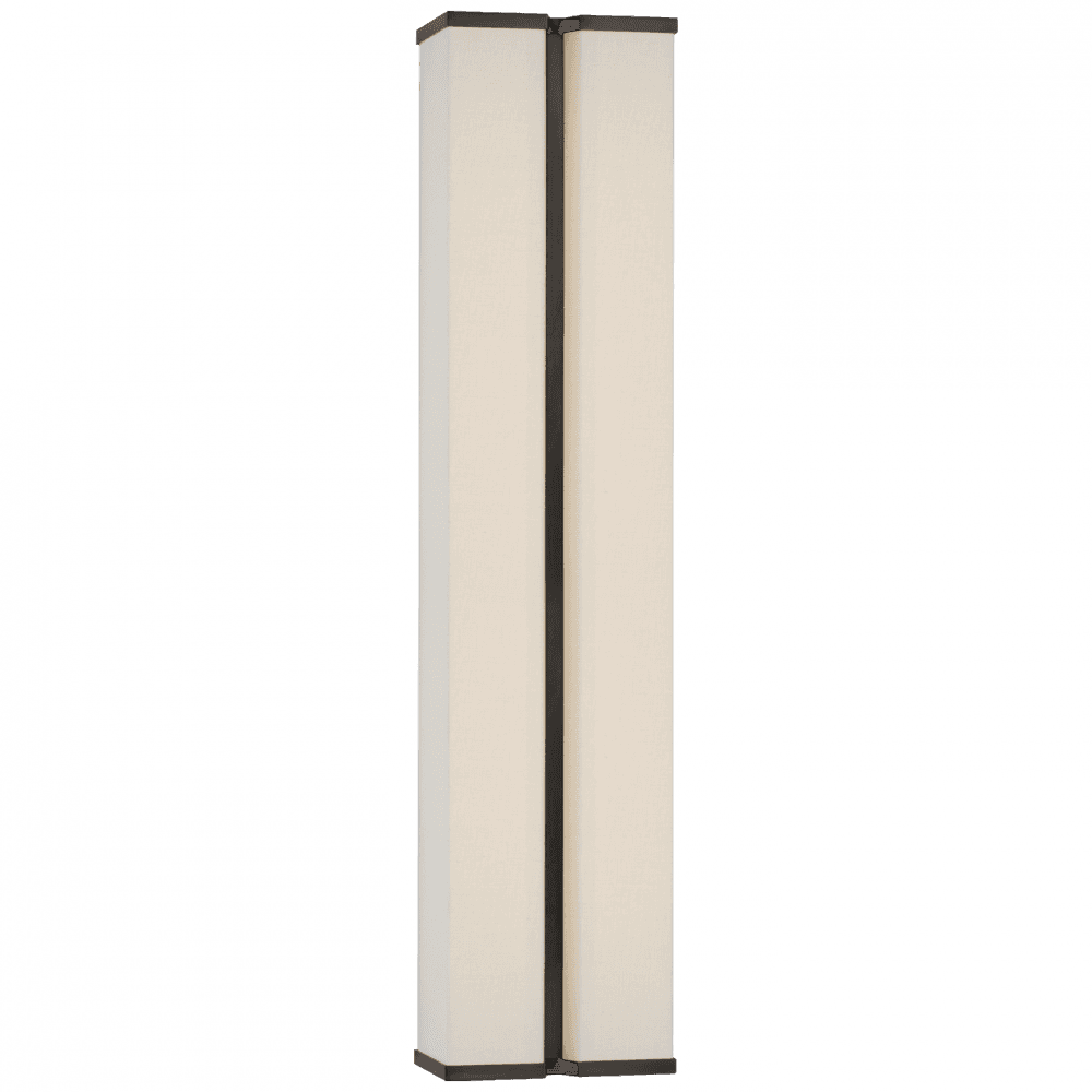 Visual Comfort Signature Vernet 24 Polished Nickel and Linen