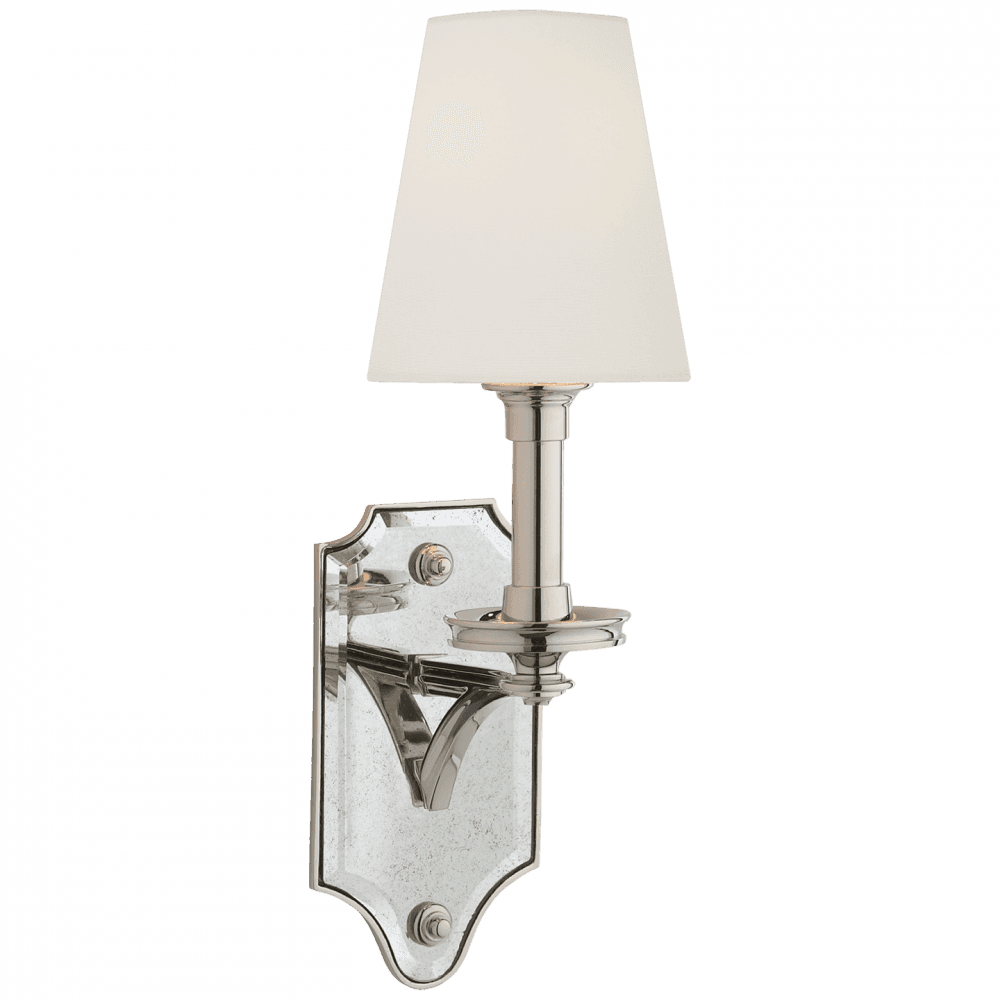 Visual Comfort Signature Verona Mirrored Wall Sconce Polished Nickel