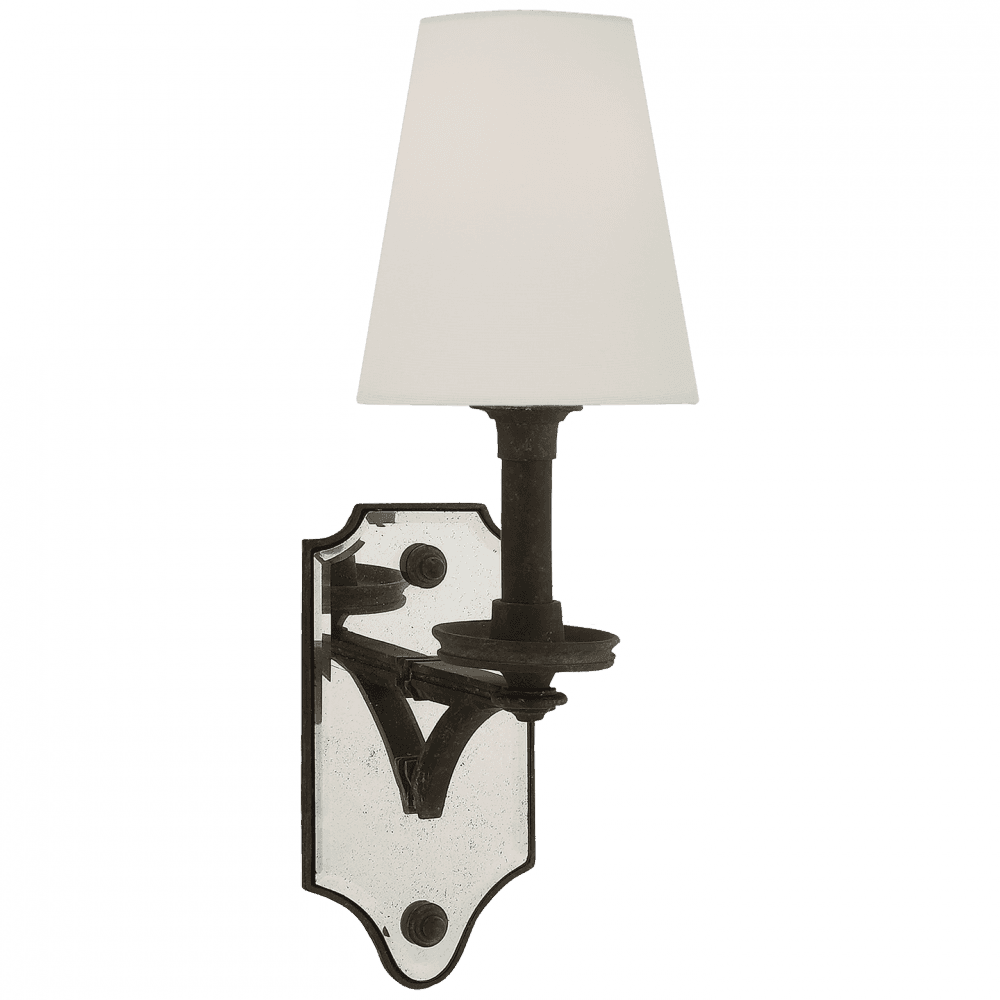 Visual Comfort Signature Verona Mirrored Wall Sconce Weathered Iron