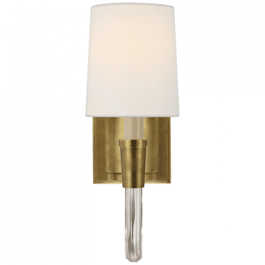 Visual Comfort Signature Vivian Single Wall Sconce Hand-Rubbed Antique Brass