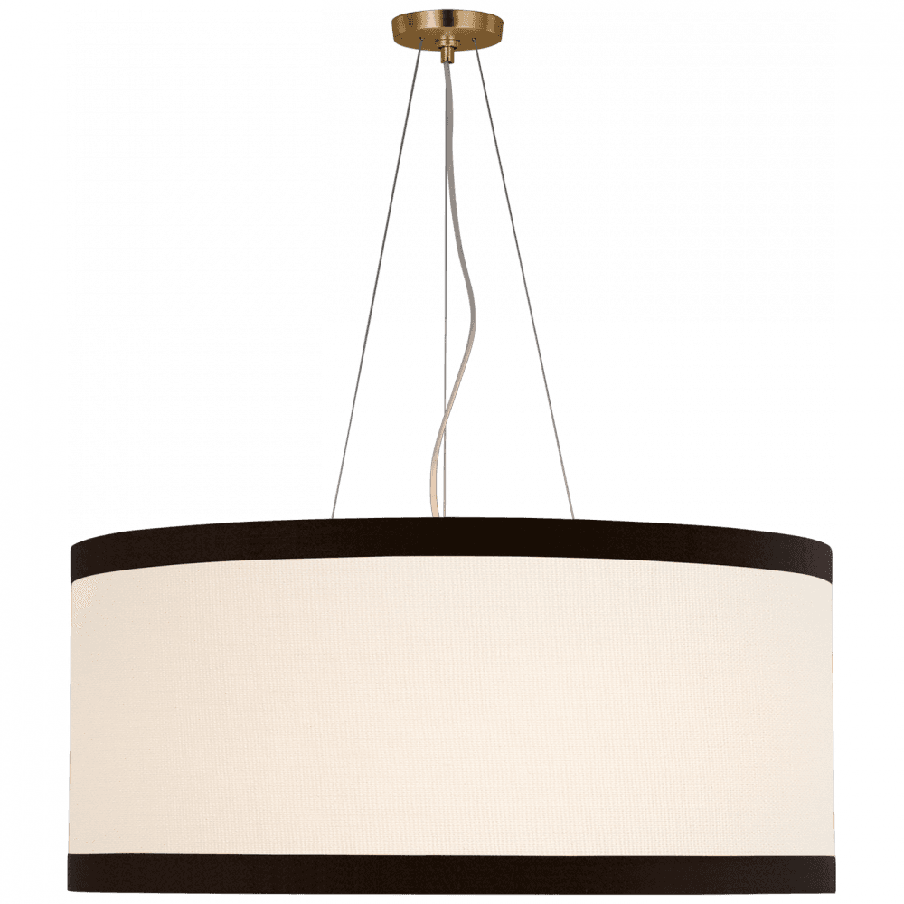 Visual Comfort Signature Walker Drum Shade Pendant Gild