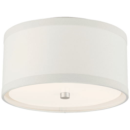 Visual Comfort Signature Walker Flush Mount Burnished Silver Leaf