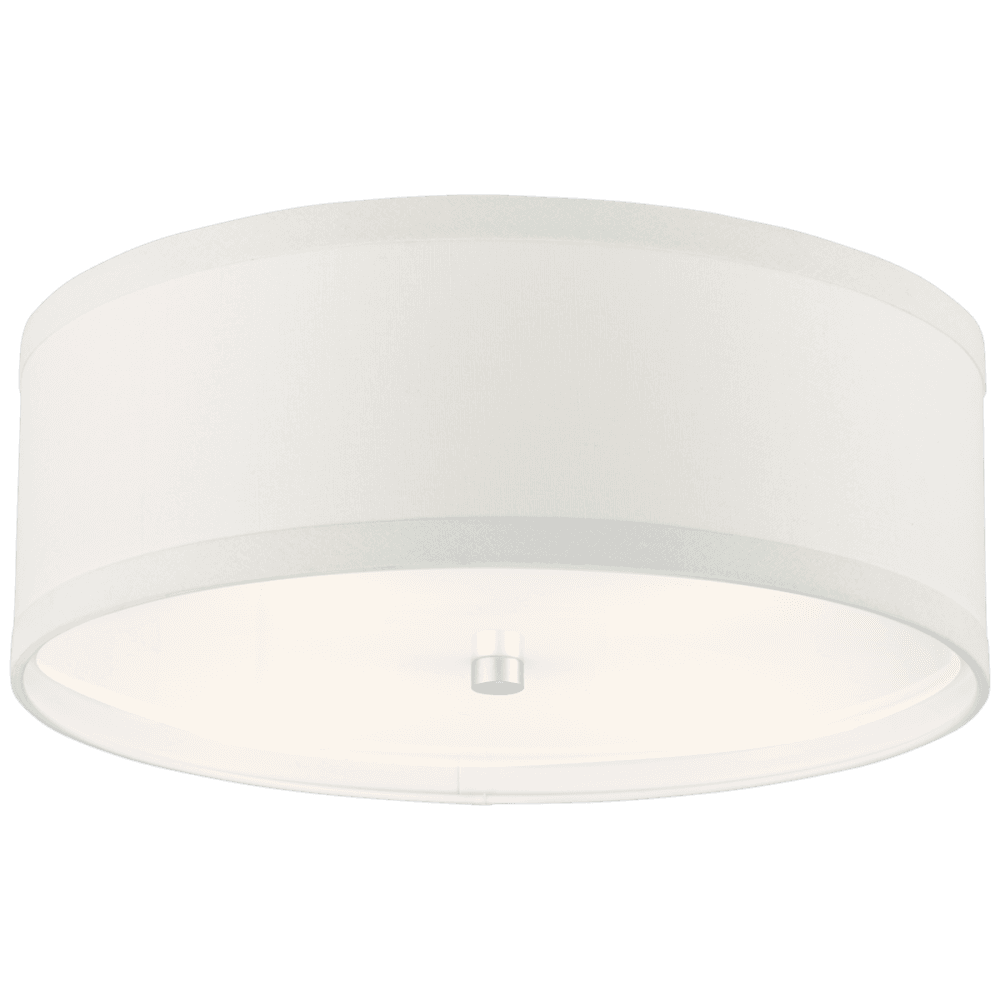 Visual Comfort Signature Walker Flush Mount Burnished Silver Leaf