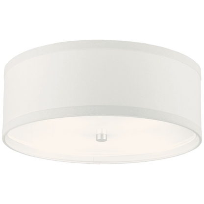 Visual Comfort Signature Walker Flush Mount Burnished Silver Leaf