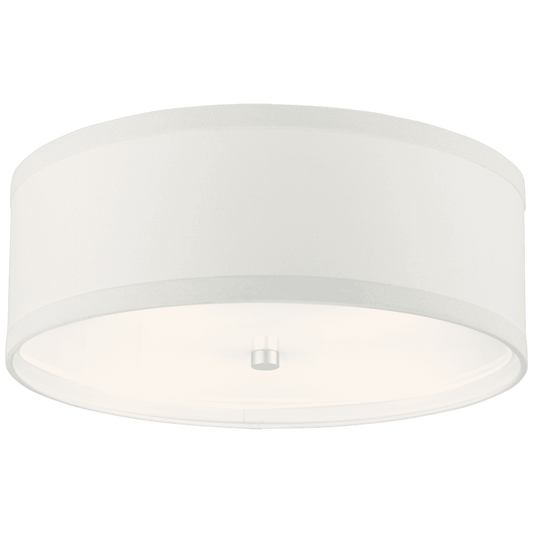 Visual Comfort Signature Walker Flush Mount Burnished Silver Leaf