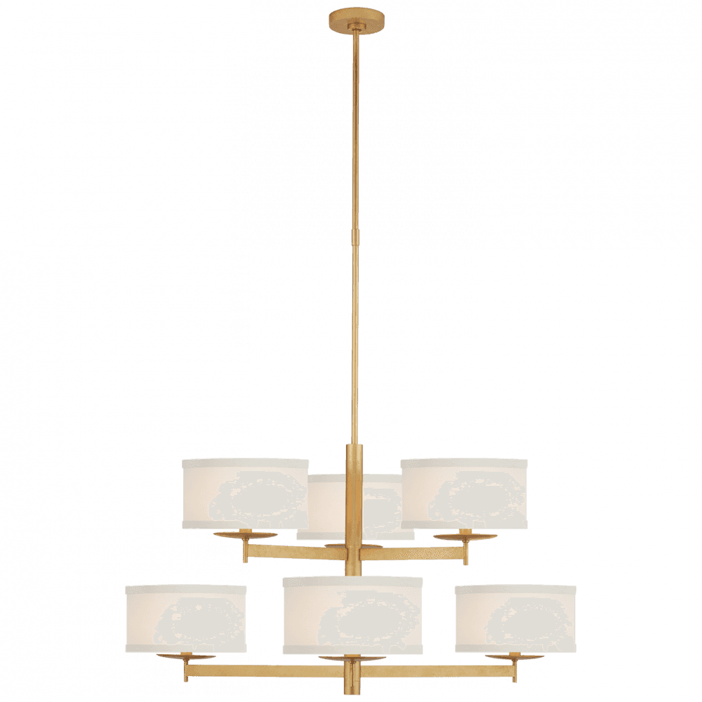 Visual Comfort & Co. Signature Collection Walker Medium Two Tier Chandelier