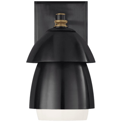 Visual Comfort Signature Whitman Small Wall Sconce Bronze and Hand-Rubbed Antique Brass