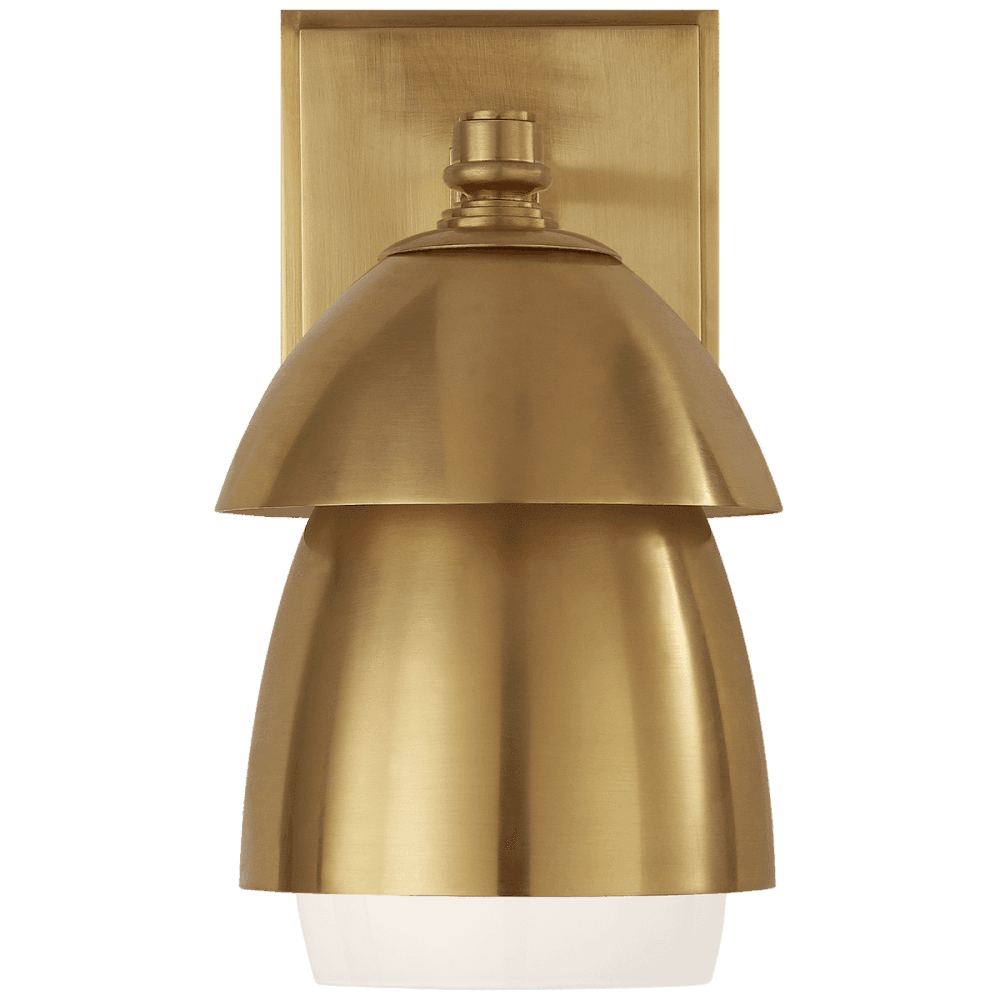 Visual Comfort Signature Whitman Small Wall Sconce Hand-Rubbed Antique Brass