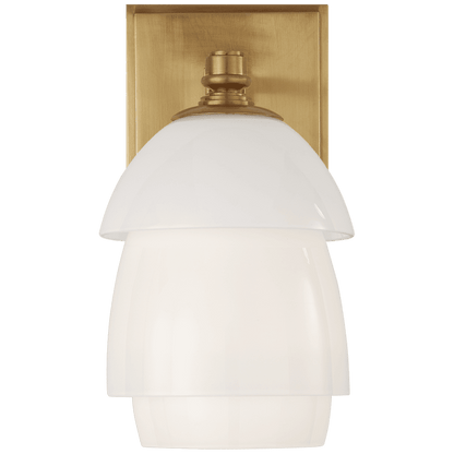 Visual Comfort Signature Whitman Small Wall Sconce Hand-Rubbed Antique Brass
