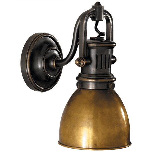 Visual Comfort Signature Yoke Suspended Wall Sconce Bronze