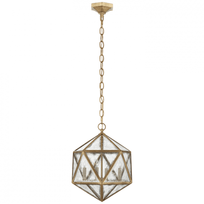 Visual Comfort Signature Zeno Pendant Burnished Silver Leaf