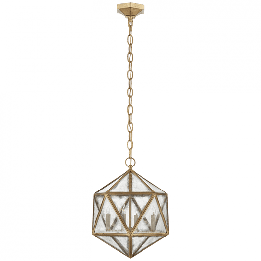 Visual Comfort Signature Zeno Pendant Burnished Silver Leaf