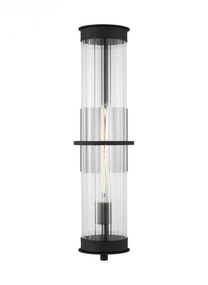Visual Comfort Studio Alcona Extra Large Outdoor Wall Lantern Black