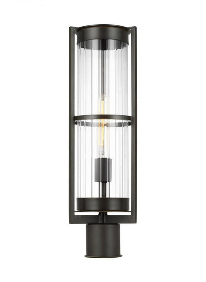 Visual Comfort Studio Alcona Outdoor Post Lantern Antique Bronze