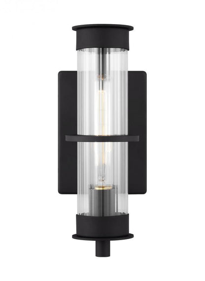 Visual Comfort Studio Alcona Small Outdoor Wall Lantern Black