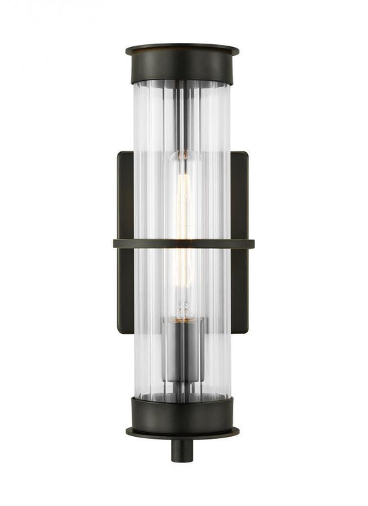 Visual Comfort Studio Alcona Medium Outdoor LED Wall Lantern Antique Bronze