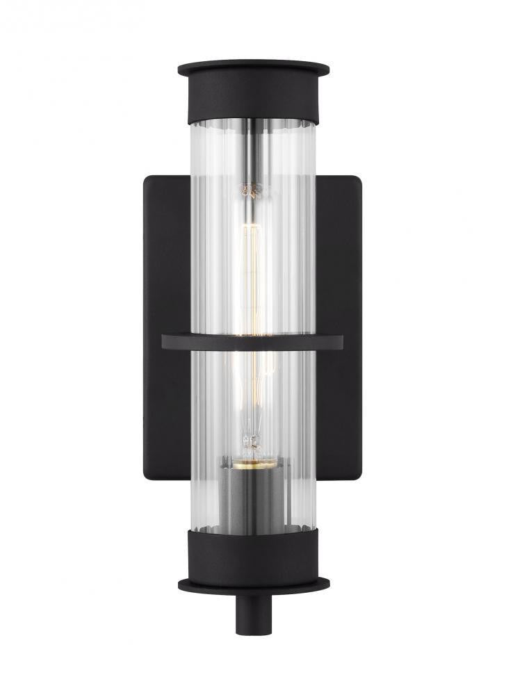 Visual Comfort Studio Alcona Small Outdoor LED Wall Lantern Black