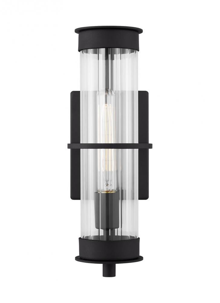 Visual Comfort Studio Alcona Medium Outdoor LED Wall Lantern Black