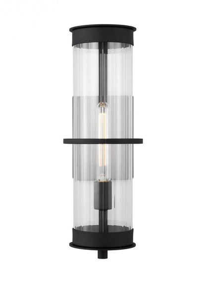 Alcona Large Outdoor Wall Lantern - Black LED