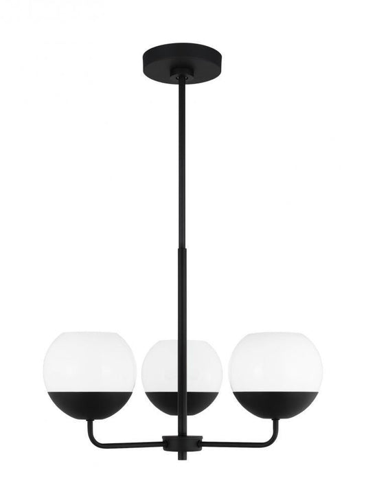 Visual Comfort Studio Alvin 3 Light Chandelier Midnight Black