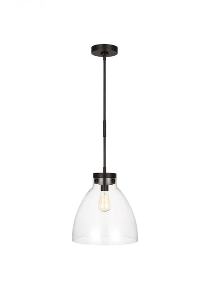 Visual Comfort Studio Garrett Wide Pendant Aged Iron