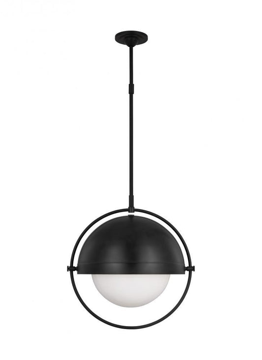 Visual Comfort Studio Bacall Extra Large Pendant Aged Iron