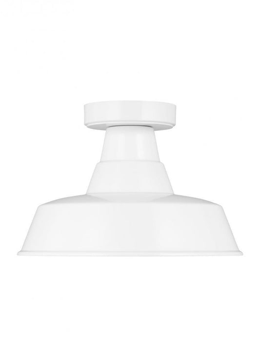 Visual Comfort Studio Barn Light Outdoor Flush Mount White