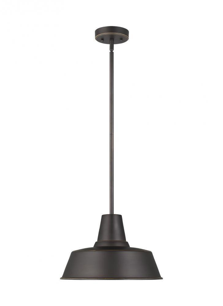 Visual Comfort Studio Barn Light Outdoor LED Pendant Antique Bronze