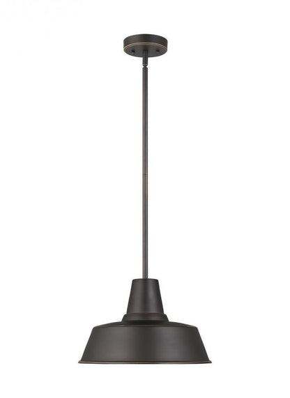 Visual Comfort Studio Barn Light Outdoor LED Pendant Antique Bronze